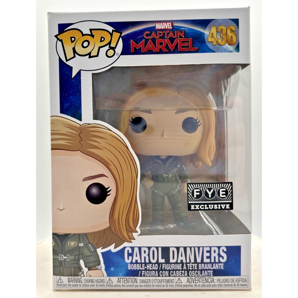 Funko Pop! Captain Marvel Carol Danvers‎ FYE Exclusive #436 F13